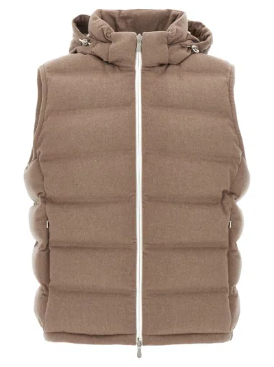 BRUNELLO CUCINELLI BRUNELLO CUCINELLI PADDED WOOL VEST