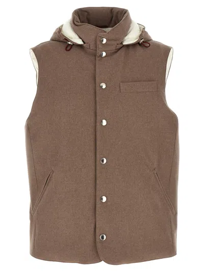 BRUNELLO CUCINELLI PADDED WOOL VEST