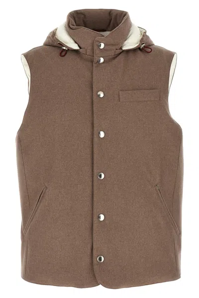 BRUNELLO CUCINELLI PADDED WOOL VEST