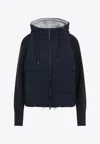 Brunello Cucinelli Padded Hooded Knit Down Jacket
