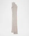 Brunello Cucinelli Paillette Elongated Nylon-blend Gloves