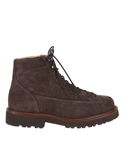 Brunello Cucinelli Pair Of Ankle Boots In Brown