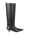 Brunello Cucinelli Leather Monili Comma-heel Ankle Boots In Black