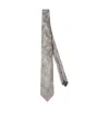 Brunello Cucinelli Paisley-jacquard Silk Tie In Gray