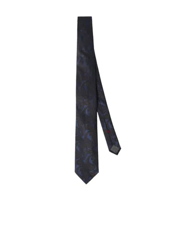 Brunello Cucinelli Paisley-pattern Necktie In Black