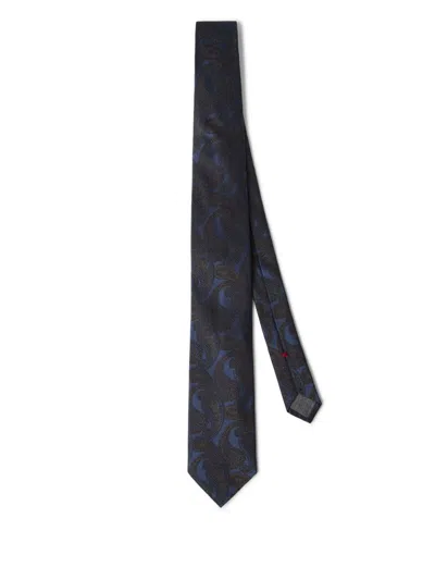 Brunello Cucinelli Paisley-pattern Necktie In Blue