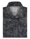 Brunello Cucinelli Paisley-print Button-up Shirt In Black