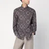 Brunello Cucinelli Paisley Print Cotton Shirt In Multicolor