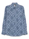 Brunello Cucinelli Intricate Paisley Print Cotton Shirt