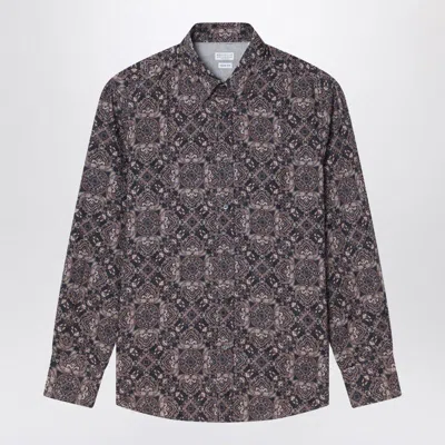 Brunello Cucinelli Paisley Print Shirt In Brown