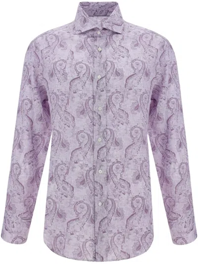 BRUNELLO CUCINELLI PAISLEY-PRINT SHIRT