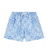 Brunello Cucinelli Paisley Printed Swim Trunks In Blue