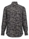 Brunello Cucinelli Man Shirt Charcoal Size Xxl Cotton In Gray