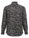 Brunello Cucinelli Man Shirt Charcoal Size Xxl Cotton In Gray