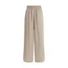 Brunello Cucinelli Palazzo Pants In Neutral