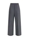 Brunello Cucinelli Palazzo Pants In Blue