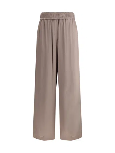 Brunello Cucinelli Women Palazzo Pants In Brown