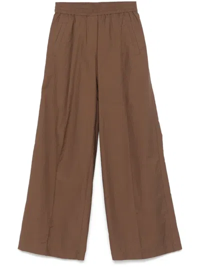 Brunello Cucinelli Palazzo Trousers In Green