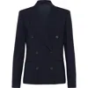 Brunello Cucinelli Peak-lapel Double-breasted Blazer In Night