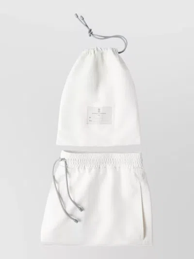 Brunello Cucinelli Panama Swim Shorts Side And Back Pockets In Multi