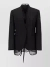 Brunello Cucinelli Bead-embellished Layered Twill And Chiffon Blazer