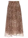 Brunello Cucinelli Paneled Circle Skirts Multicolor
