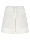 Brunello Cucinelli Paneled Track Bermuda And Short White
