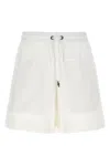 Brunello Cucinelli Paneled Track Bermuda And Short White