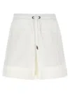 Brunello Cucinelli 'paneled Track' Shorts In White