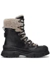 Brunello Cucinelli Panelled Ankle Boots In Black
