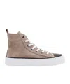 Brunello Cucinelli Sneakers High-top Design Reinforced Toe Cap In White