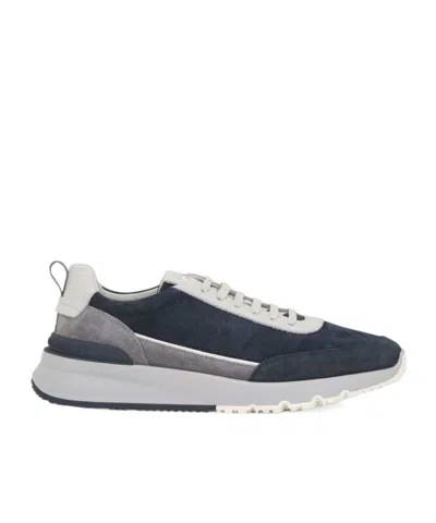 BRUNELLO CUCINELLI BRUNELLO CUCINELLI PANELLED LACE-UP SNEAKERS