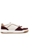 Brunello Cucinelli Man Sneakers Burgundy Size 12 Leather In Neutrals