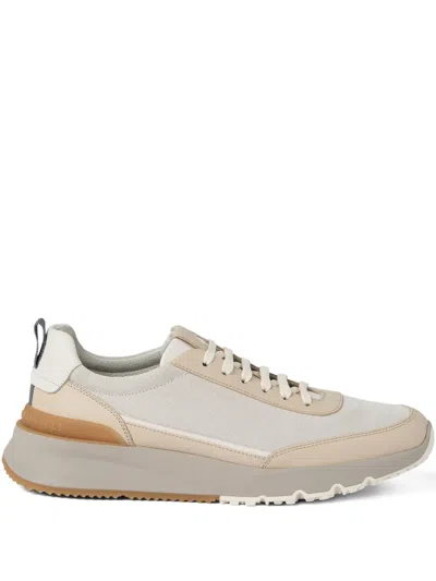 BRUNELLO CUCINELLI PANELLED SNEAKERS