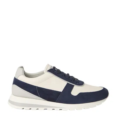 Brunello Cucinelli Panelled Sneakers In White