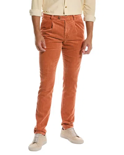 Brunello Cucinelli Pant In Orange