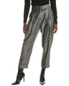 Brunello Cucinelli Silver Brown Lurex Trousers