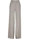 Brunello Cucinelli Pressed-crease Wide-leg Trousers