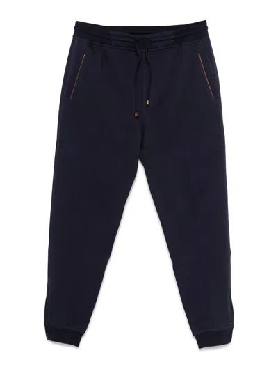 BRUNELLO CUCINELLI SPORTS TROUSERS WITH CONTRAST EDGE