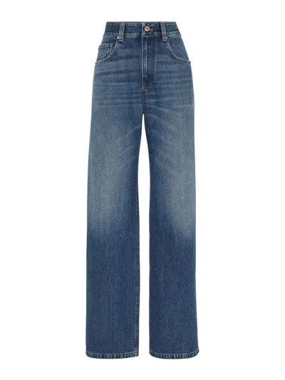 BRUNELLO CUCINELLI PANTALÓN CASUAL - AZUL
