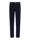 Brunello Cucinelli Corduroy Pants Blue In Blue