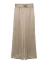 Brunello Cucinelli Wide Leg Trousers In Sesame Beige