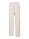 Brunello Cucinelli Vanise Sparkling Knitted Trousers In Neutral