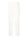 Brunello Cucinelli Pant Pleated Design Acetate Blend In White