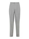 Brunello Cucinelli Timeless Chino Trousers With Pockets In Gray