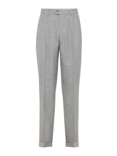 BRUNELLO CUCINELLI SARTORIAL TROUSERS WITH FOLDS