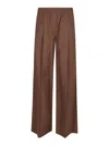 Brunello Cucinelli Wide-leg Trousers With Box Pleat Detail In Brown