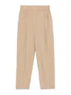 Brunello Cucinelli Cotton Trousers In Brown