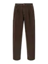 Brunello Cucinelli Functional Cargo Trousers Featuring Pockets In Brown