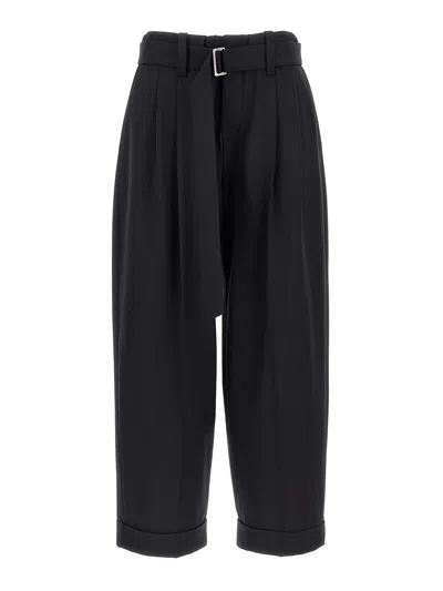 Brunello Cucinelli Belt Wool Pants